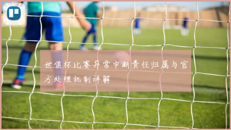 世俱杯比赛异常中断责任归属与官方处理机制详解